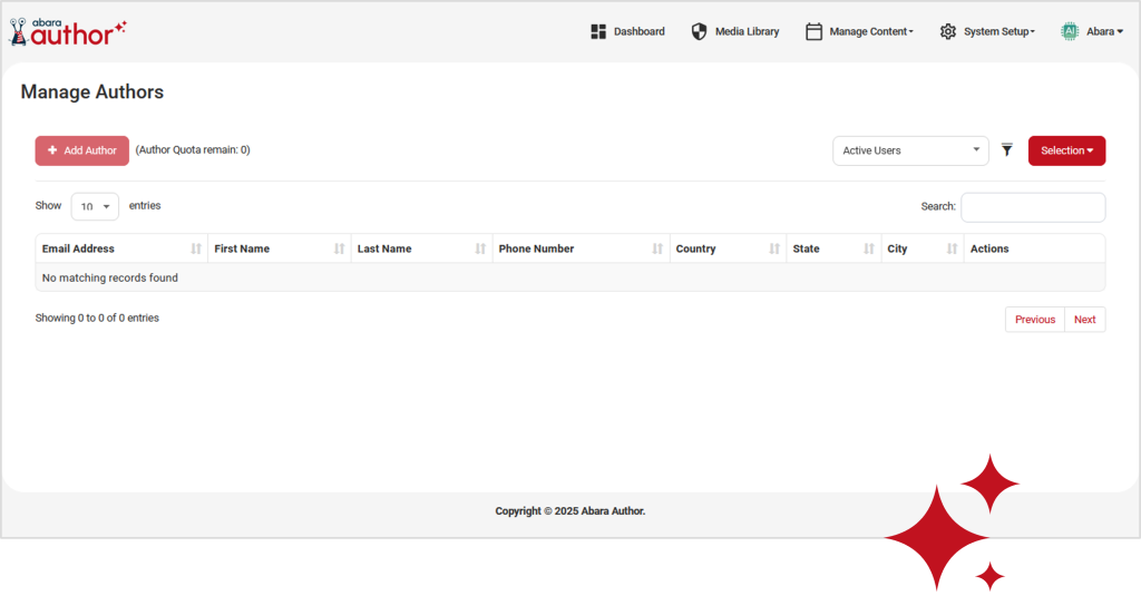 Features Admin and authoring features