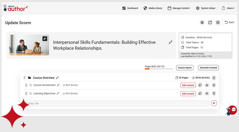 Features Content creation and fine tuning 1