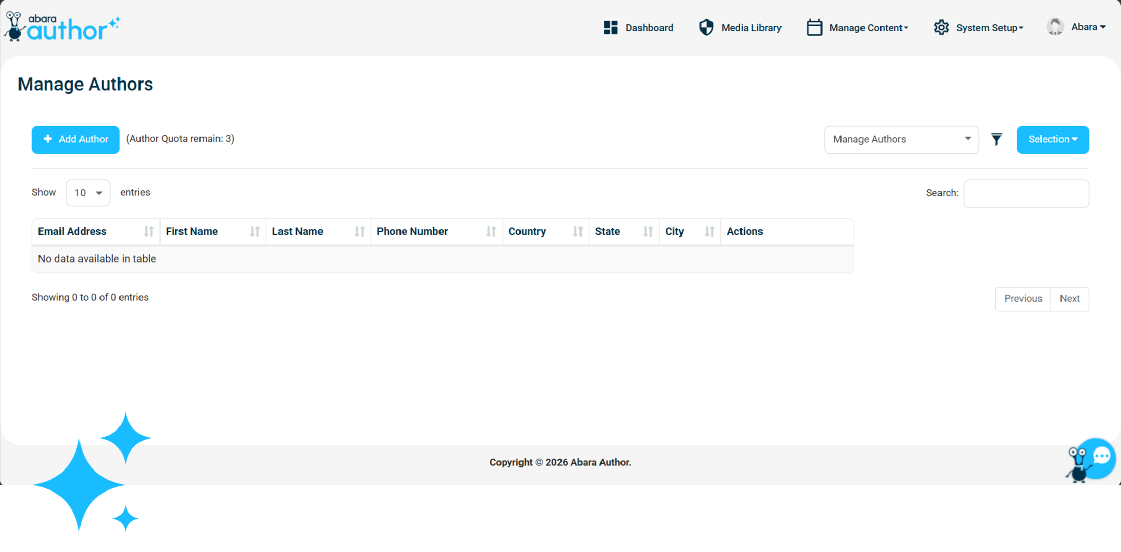 Admin and authoring features